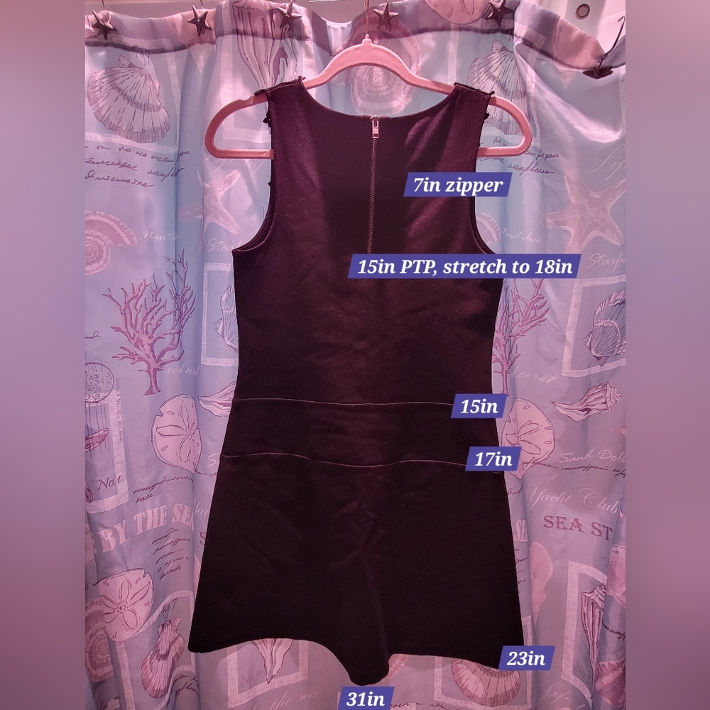 Little Black Sleeveless Dress w/ Lace Detail Excellent Condition Wardrobe Staple